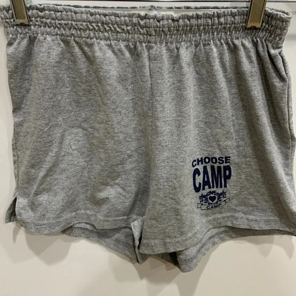 Choose Camp Soffe Gray Shorts with Navy Letters Size Girls Medium